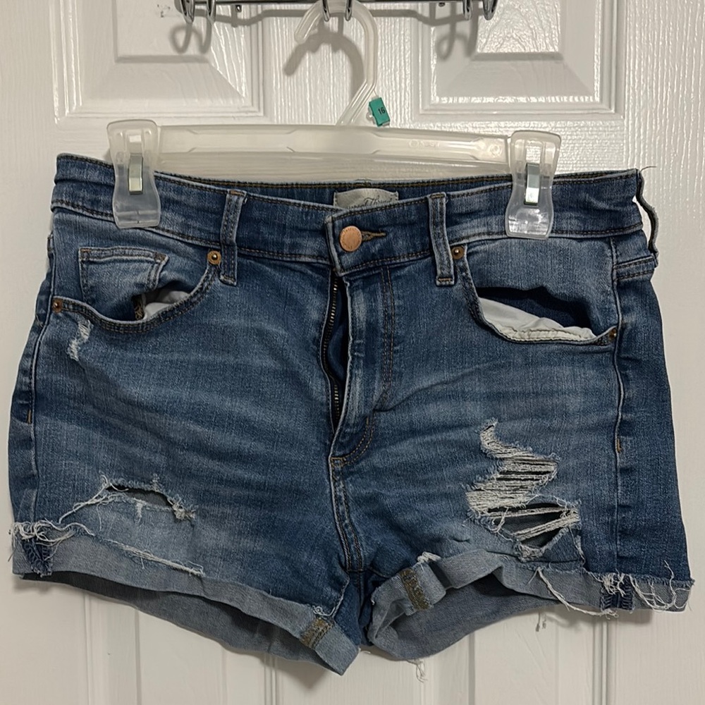 Universal Thread Blue Distressed Jean Shorts